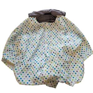 Blue Polka Dot Summer Baby Car Seat Cover